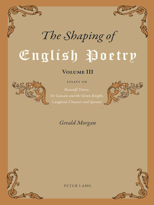 cover image of The Shaping of English Poetry- Volume III